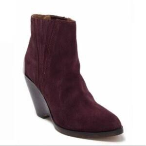 NEW Seychelles Park Suede Wedge Boot Burgundy